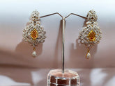 Elegant Interchangeable Gemstone Earrings - A Statement of Luxury